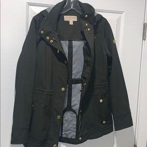 🎉olive/army green mk anorak/rain jacket w/ hood🎉